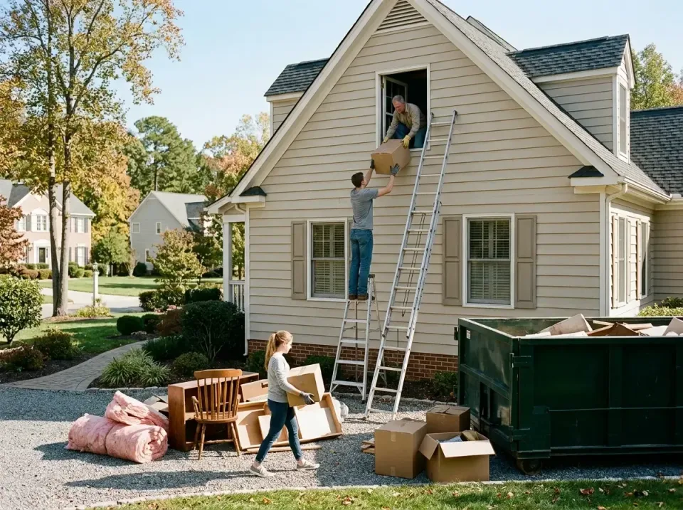 attic-storage-clearing-day-a-w-010 — finished craftsmanship, Cheapest Dumpster Rentals in United States